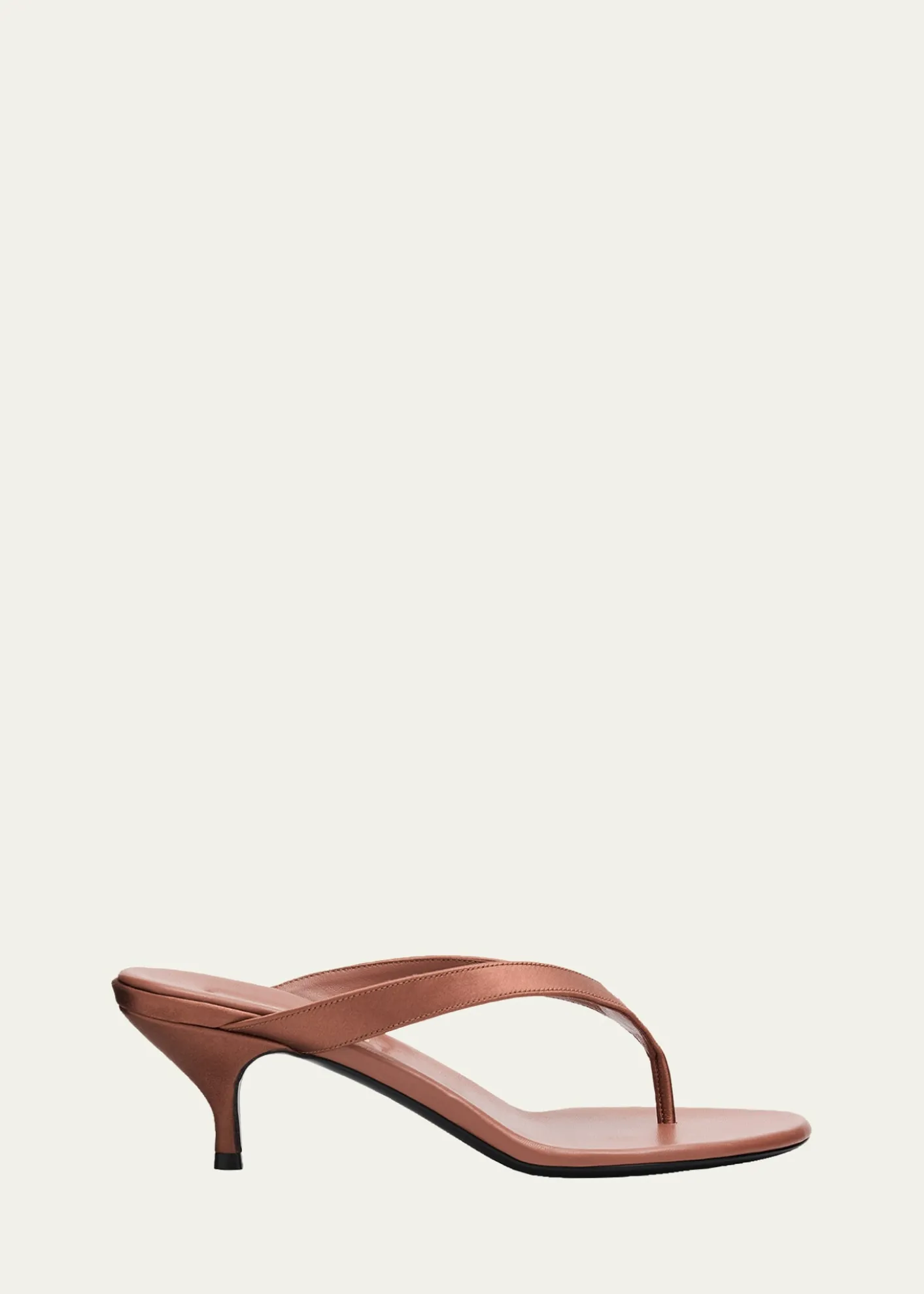 Miu MiuSatin Kitten-Heel Thong Sandals