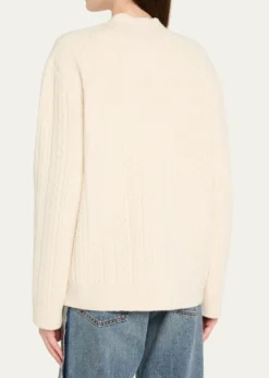 MM6 Maison MargielaCable-Knit Cardigan