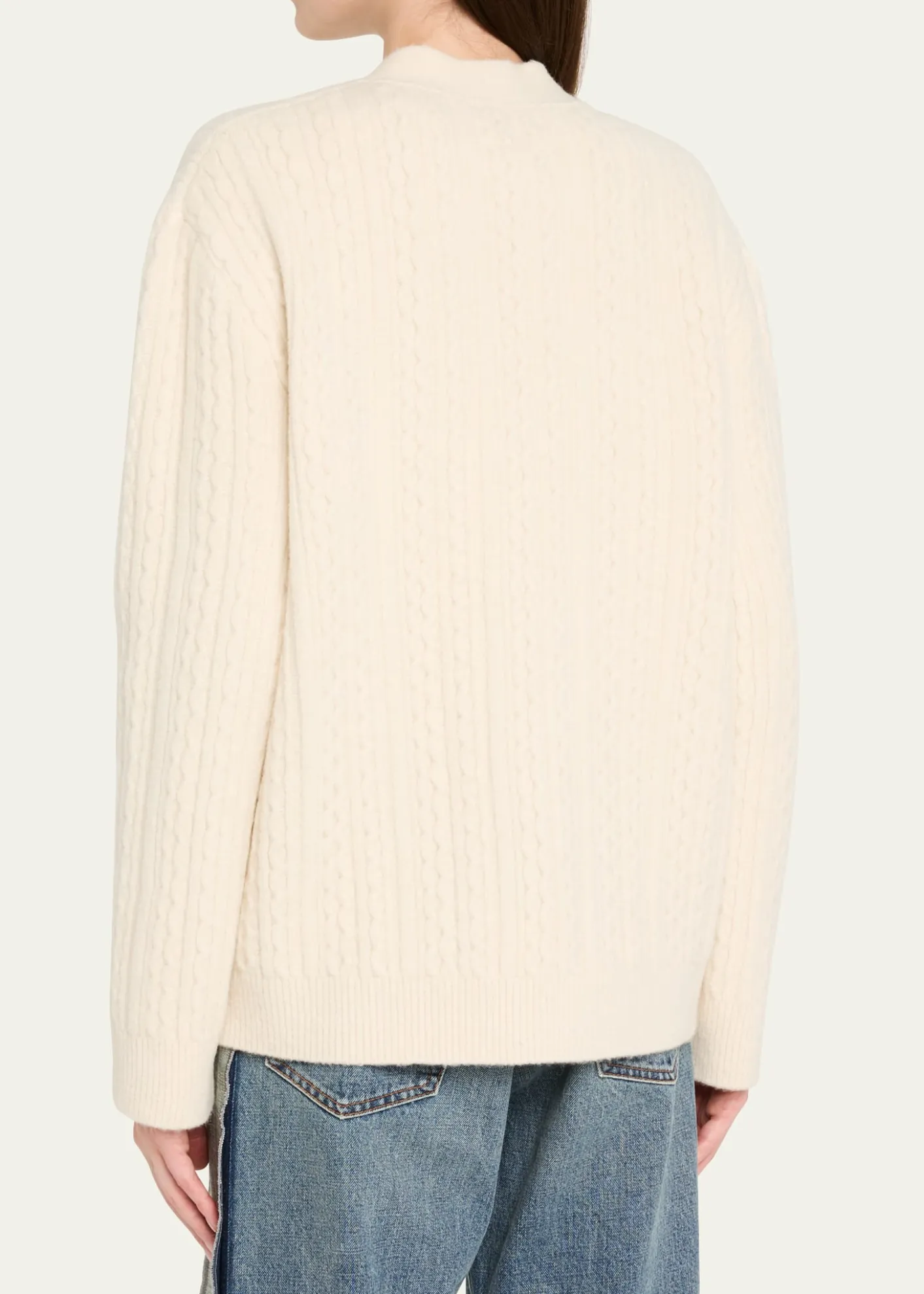 MM6 Maison MargielaCable-Knit Cardigan