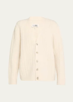 MM6 Maison MargielaCable-Knit Cardigan