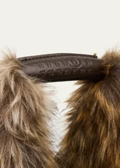 MM6 Maison MargielaClassic Japanese Faux Fur Shoulder Bag