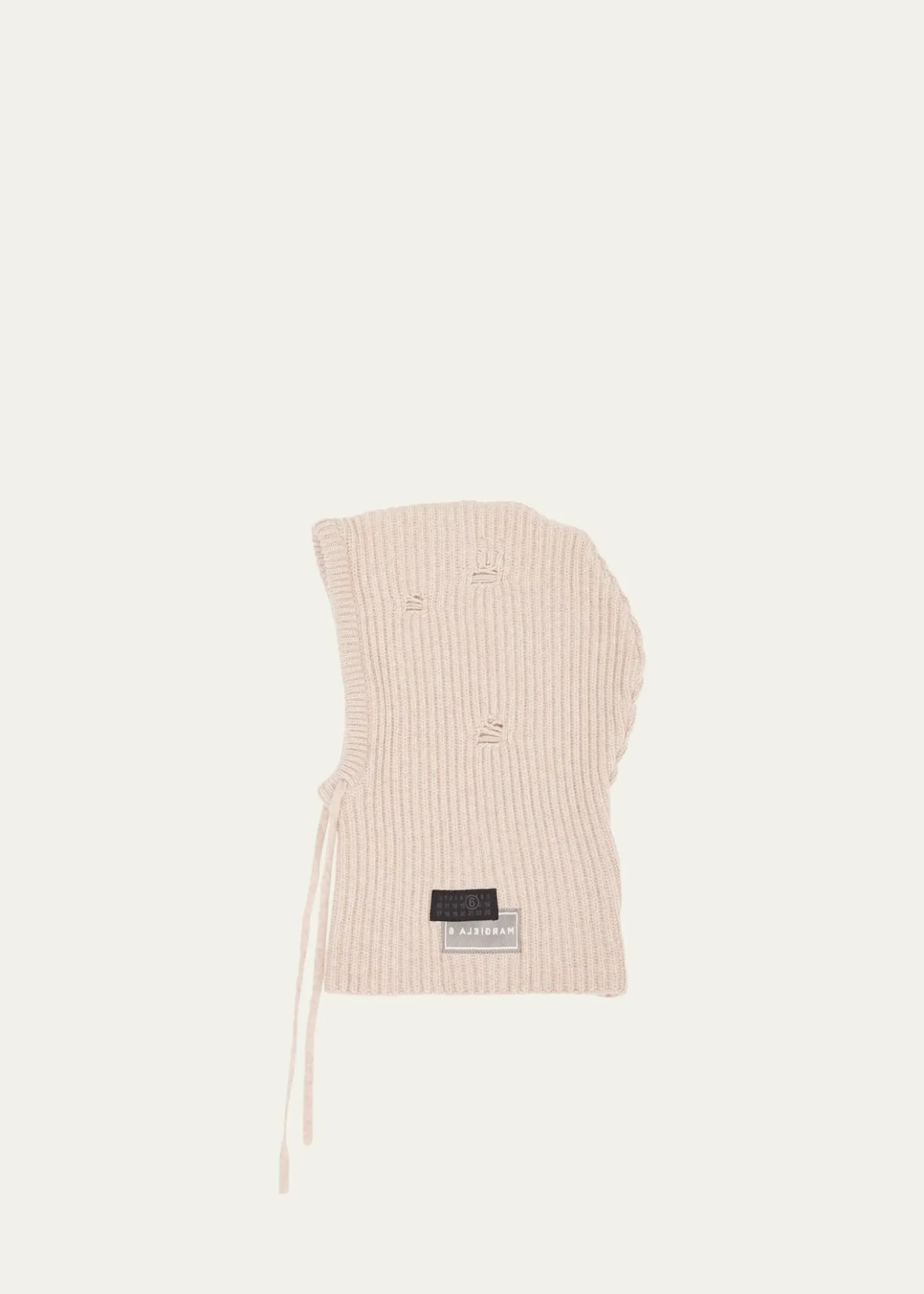 MM6 Maison MargielaDrawstring Wool-Blend Knit Hood