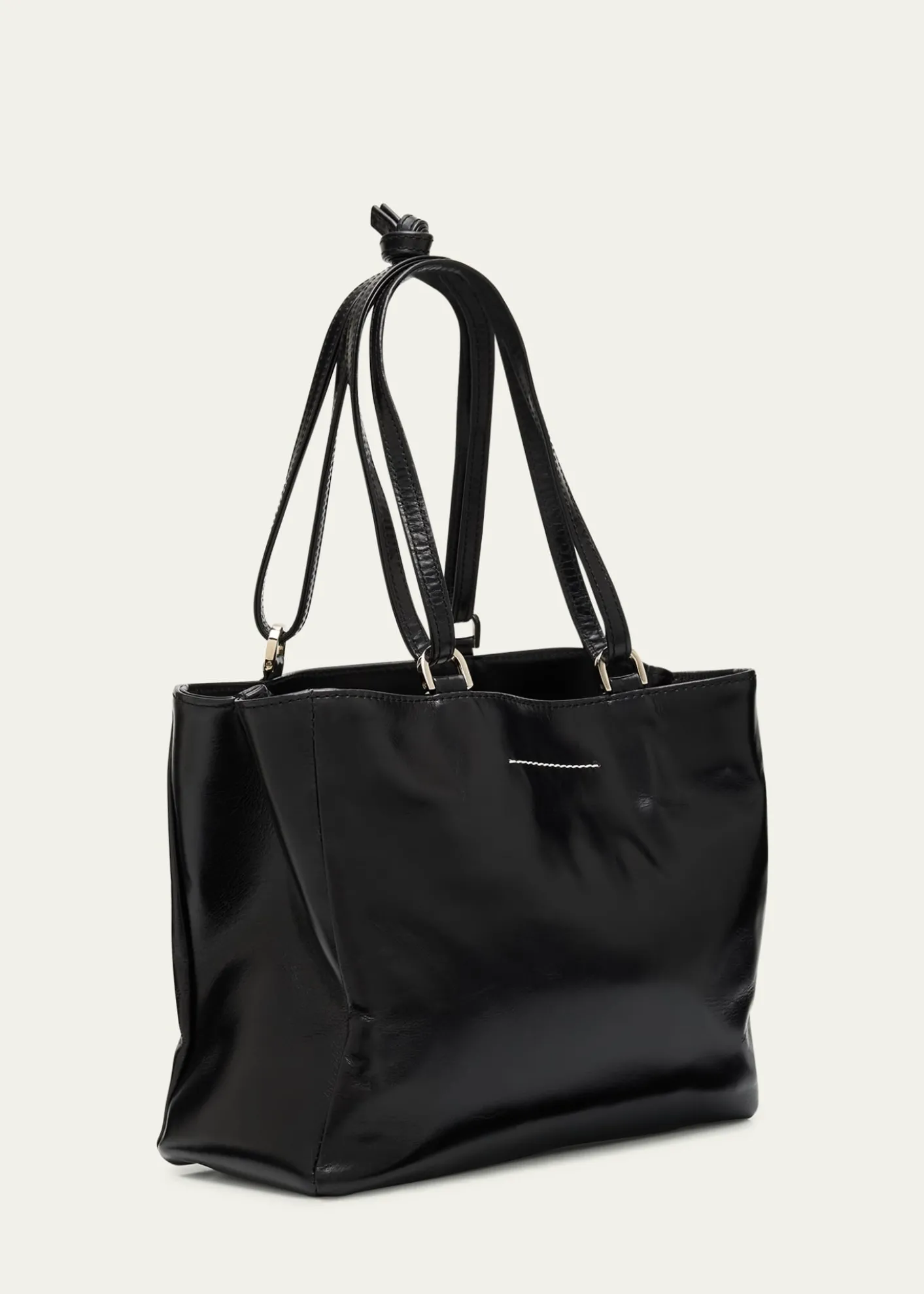 MM6 Maison MargielaNumeric East-West Leather Tote Bag