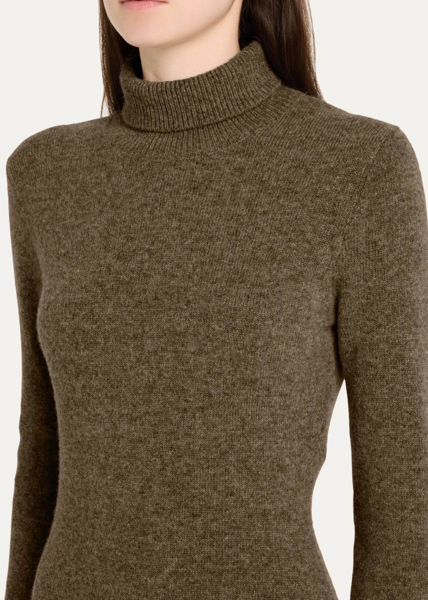 MM6 Maison MargielaWool-Blend Turtleneck Sweater Dress