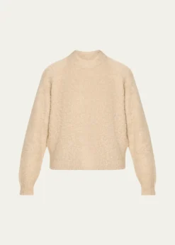 6397Mock-Neck Wool-Blend Sweater