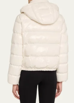 MonclerAndro Shiny Down Jacket with Removable Hood