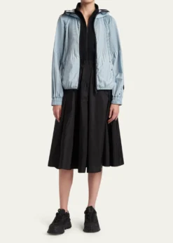 MonclerAnemone Pleated Hooded Jacket
