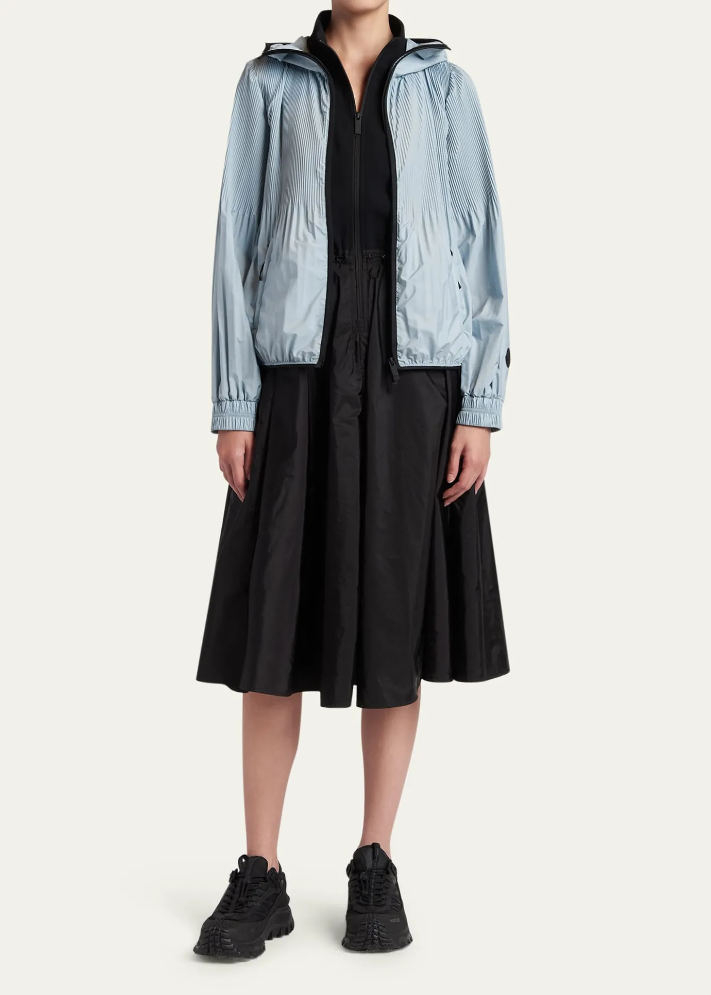 MonclerAnemone Pleated Hooded Jacket