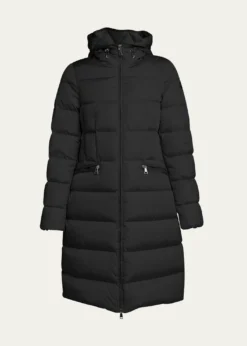 MonclerAvocette Water-Repellent Long Puffer Coat