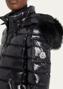 MonclerBadyf Faux Fur-Trimmed Hooded Short Down Jacket