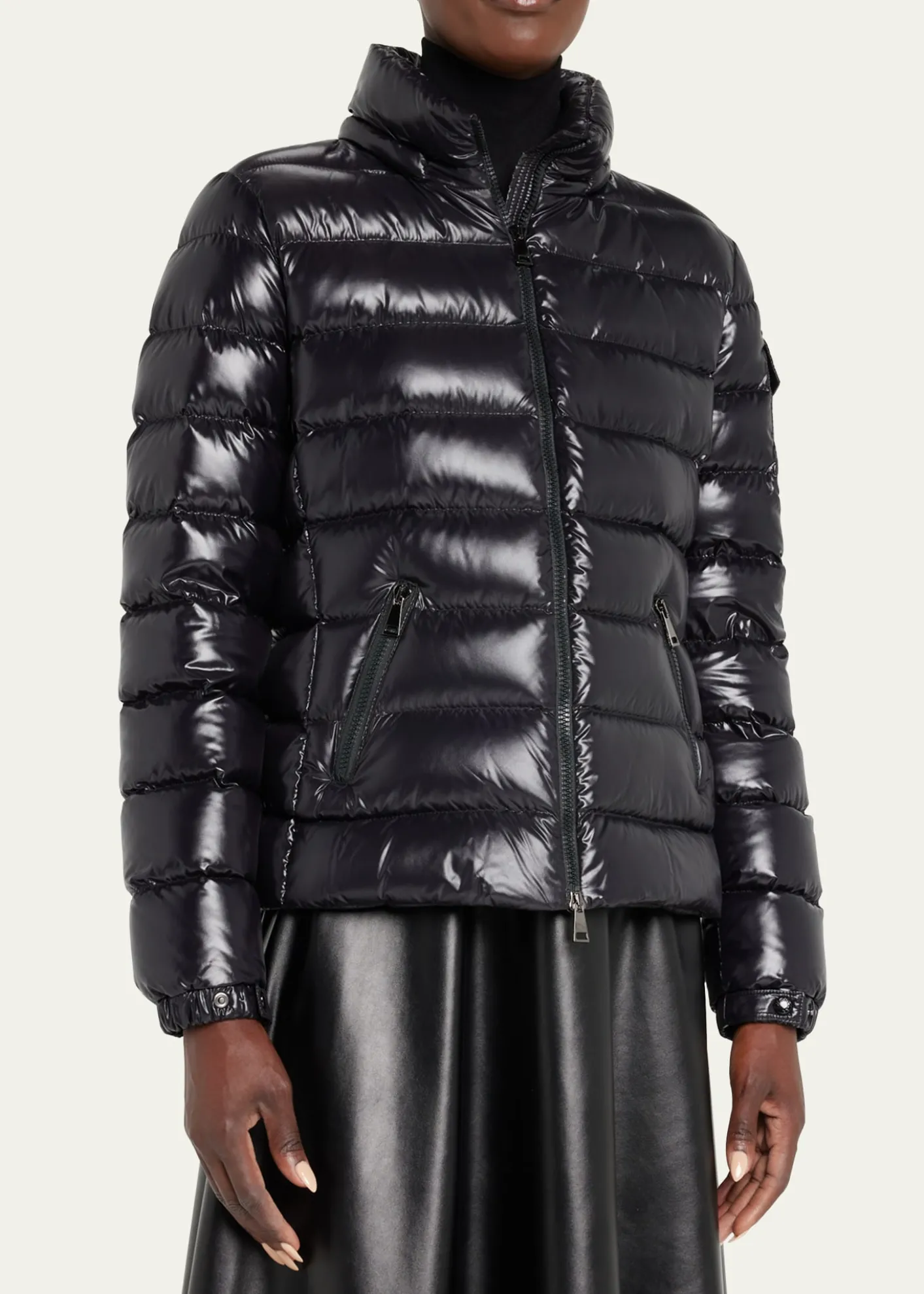 MonclerBadyf Faux Fur-Trimmed Hooded Short Down Jacket