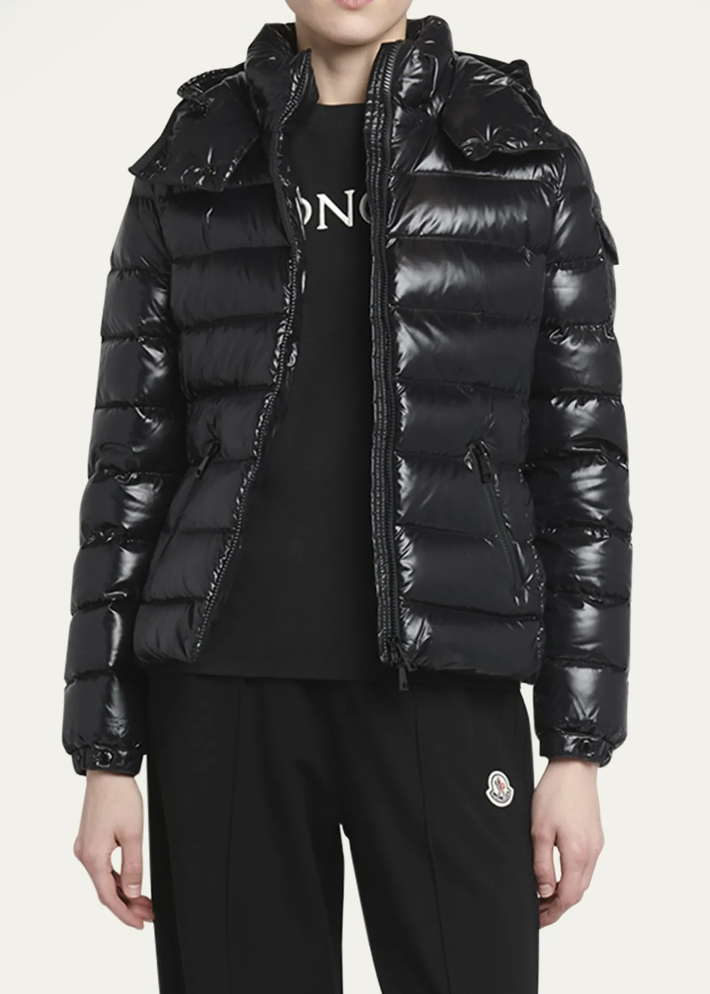 MonclerBady Hooded Short Down Jacket