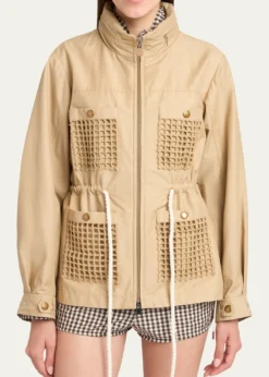 MonclerBougain Twill Hooded Jacket