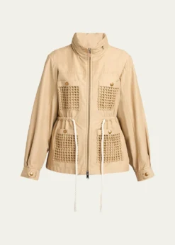 MonclerBougain Twill Hooded Jacket