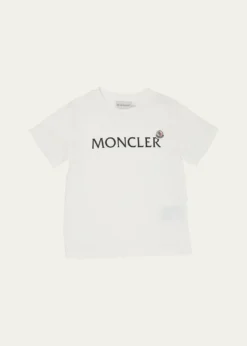 MonclerBoy's Logo-Print Short-Sleeve Shirt, Size 4-6