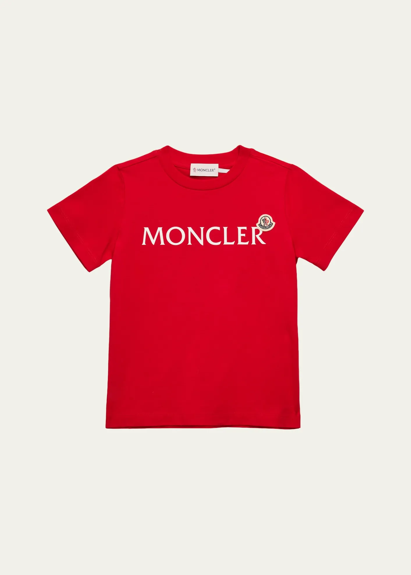 MonclerBoy's Logo-Print Short-Sleeve Cotton T-Shirt, Size 4-6