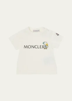 MonclerBoy's MonDuck Logo-Print Short-Sleeve T-Shirt, Size 3M-3