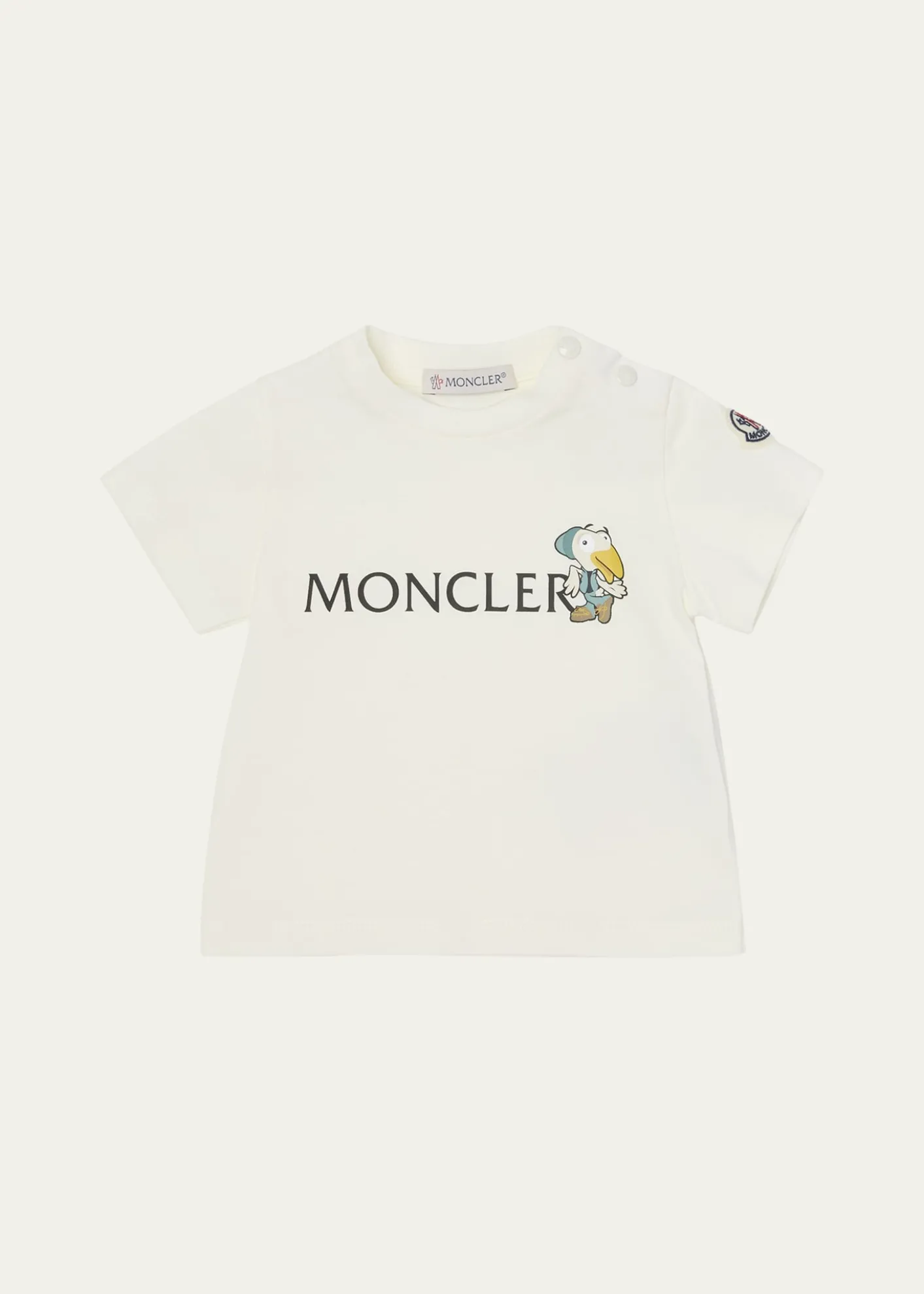 MonclerBoy's MonDuck Logo-Print Short-Sleeve T-Shirt, Size 3M-3