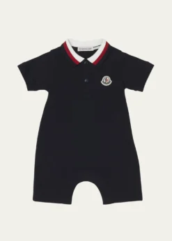 MonclerBoy's Pique Polo Playsuit, Size Newborn-24M