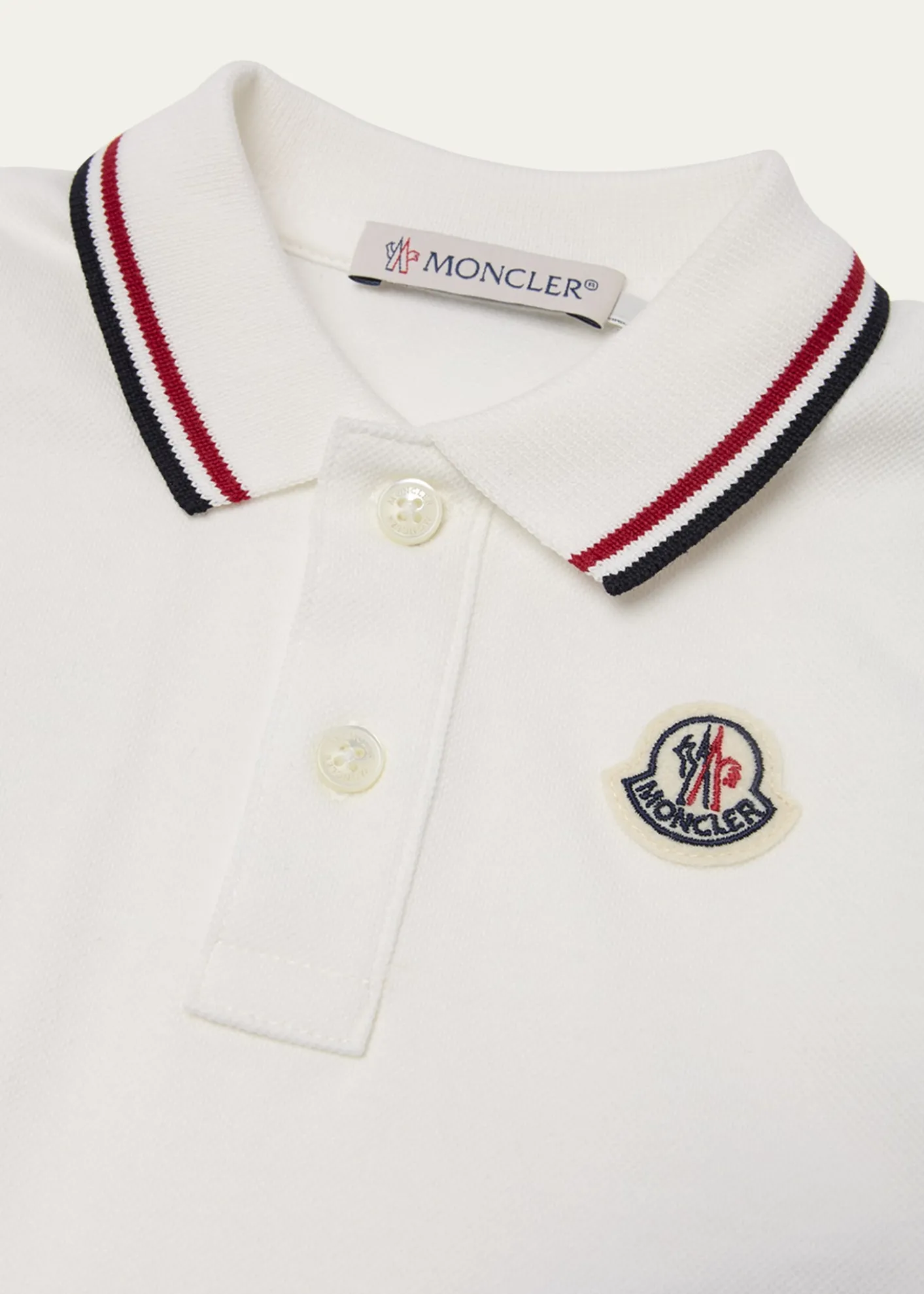 MonclerBoy's Tricolor-Trim Short-Sleeve Polo Shirt, Size 6M-3