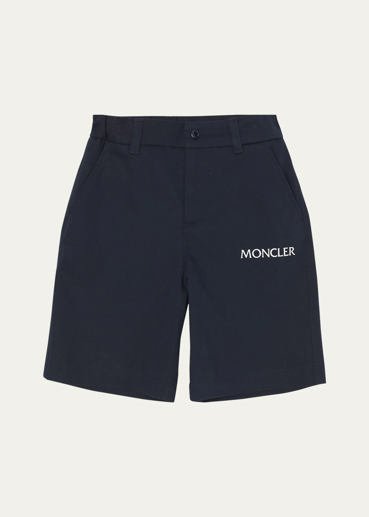 Moncler Boy's Contrast Logo-Print Shorts, Size 8-12