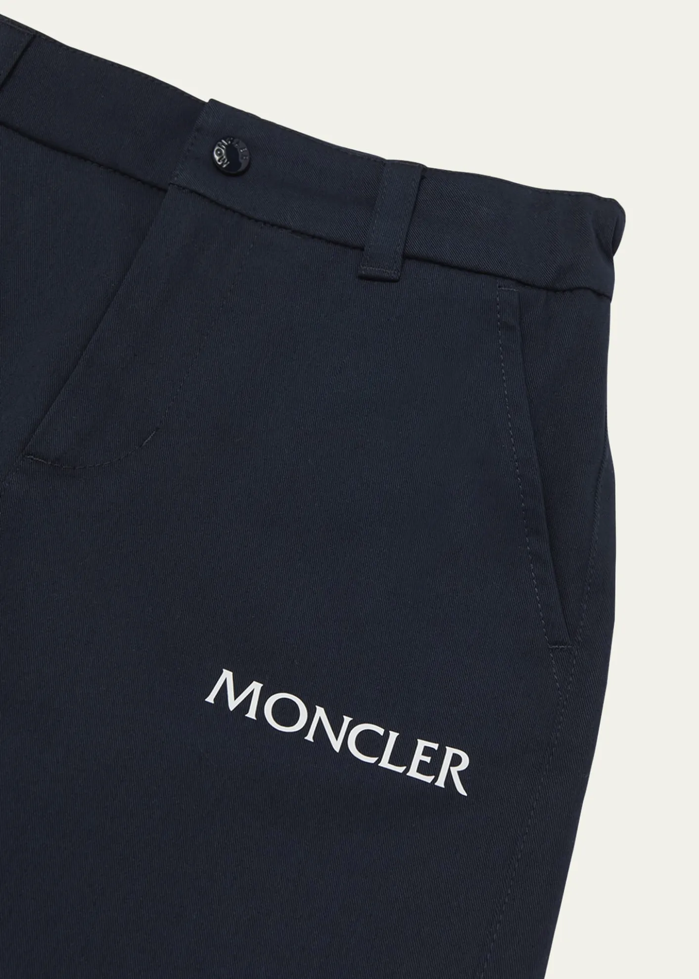 Moncler Boy's Contrast Logo-Print Shorts, Size 8-12