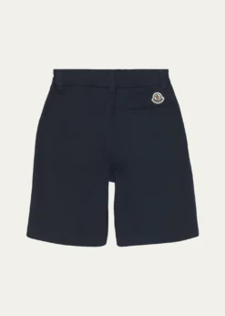 Moncler Boy's Contrast Logo-Print Shorts, Size 8-12