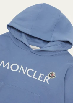 MonclerBoy's Embroidered Logo Patch Hoodie, Size 12-14