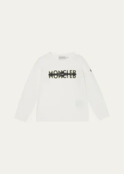 MonclerBoy's Logo Graphic-Print Long-Sleeve T-Shirt, Size 12-14