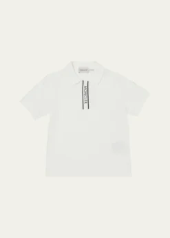 MonclerBoy's Logo-Print Polo Shirt, Size 12-14