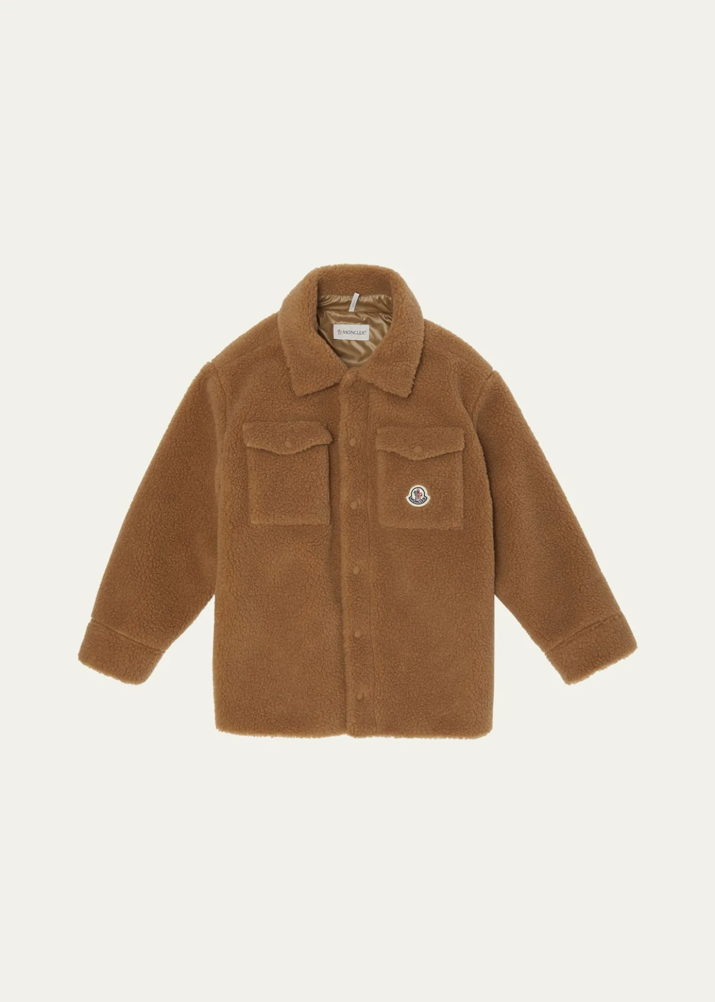 MonclerBoy's Teddy Fleece Shirt Jacket, Size 12-14