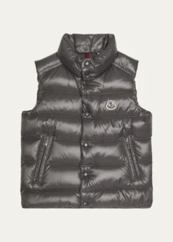 MonclerBoy's Tib Logo Quilted Vest, Size 8-14
