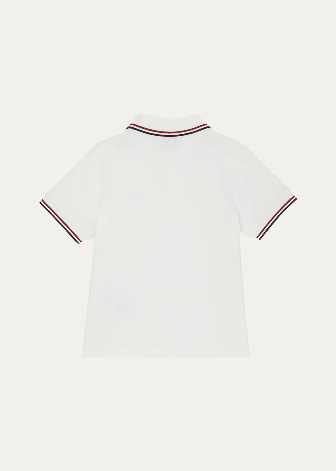 MonclerBoy's Tricolor-Trim Short-Sleeve Polo Shirt, Size 12-14