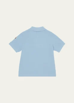MonclerBoy's Tri-Stripe Pique Polo Shirt, Size 4-10