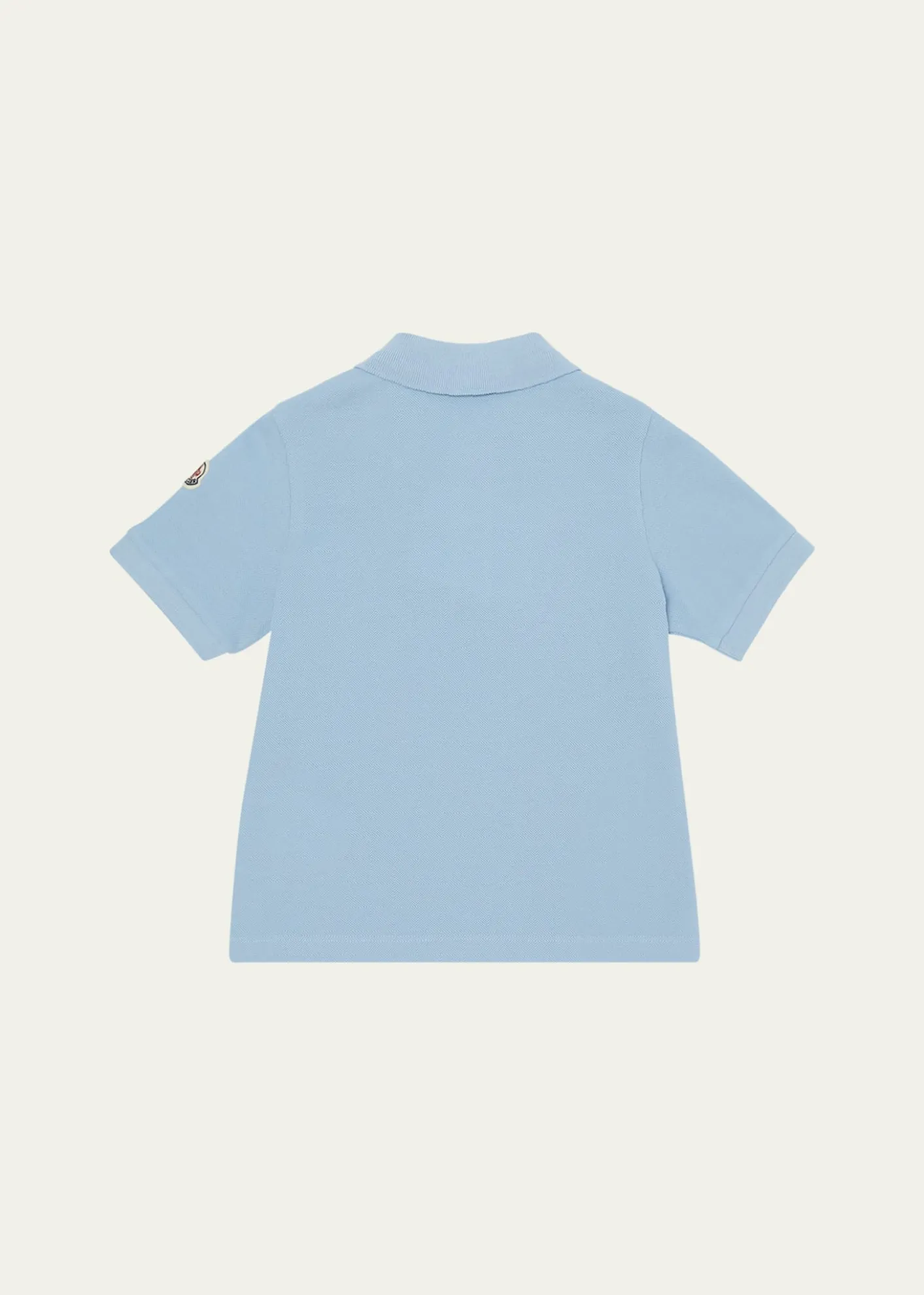 MonclerBoy's Tri-Stripe Pique Polo Shirt, Size 4-10