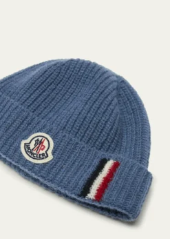 MonclerBoy's Wool Knit Logo Beanie