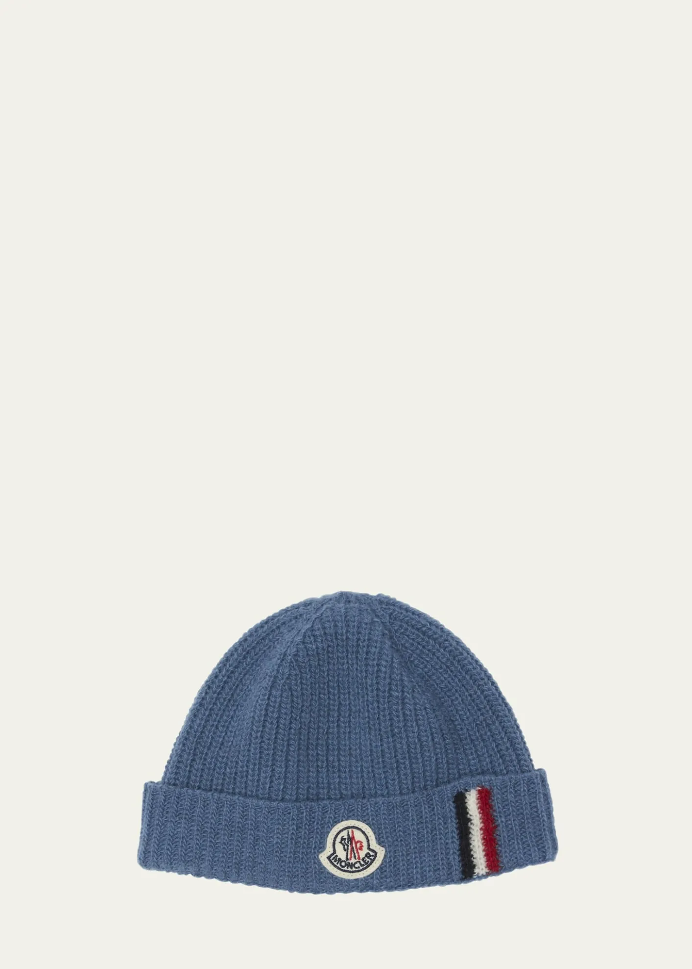 MonclerBoy's Wool Knit Logo Beanie
