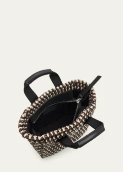 MonclerCaradoc Micro Raffia Crochet Tote Bag