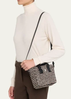 MonclerCaradoc Micro Raffia Crochet Tote Bag