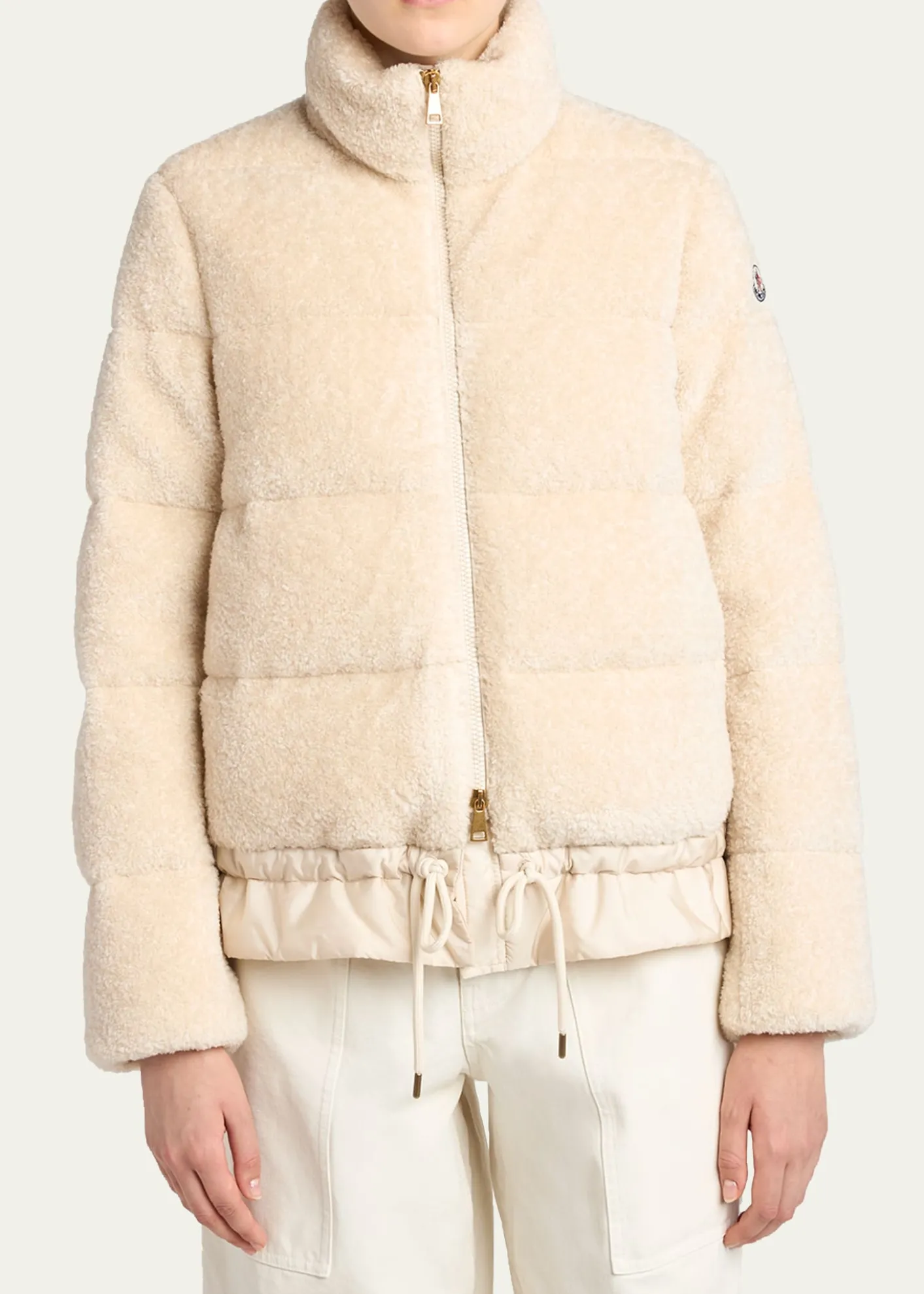 MonclerCedra Teddy Short Down Jacket