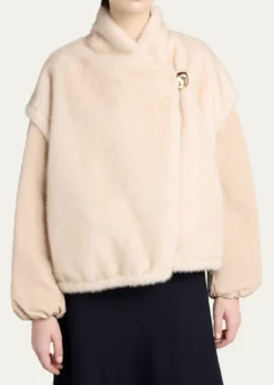 MonclerChardonneret 2-in-1 Reversible Teddy Down Jacket