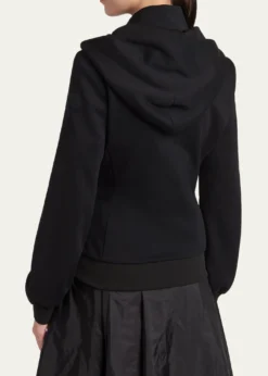 MonclerCotton Fleece Padded Zip-Up Hoodie