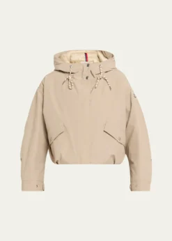 MonclerEucalyptus Hooded Short Down Jacket