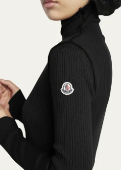 MonclerExtra Fine Wool Ribbed Turtleneck Sweater