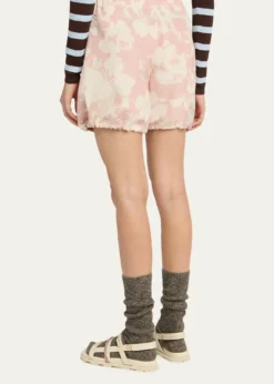 MonclerFloral-Print Drawstring Shorts