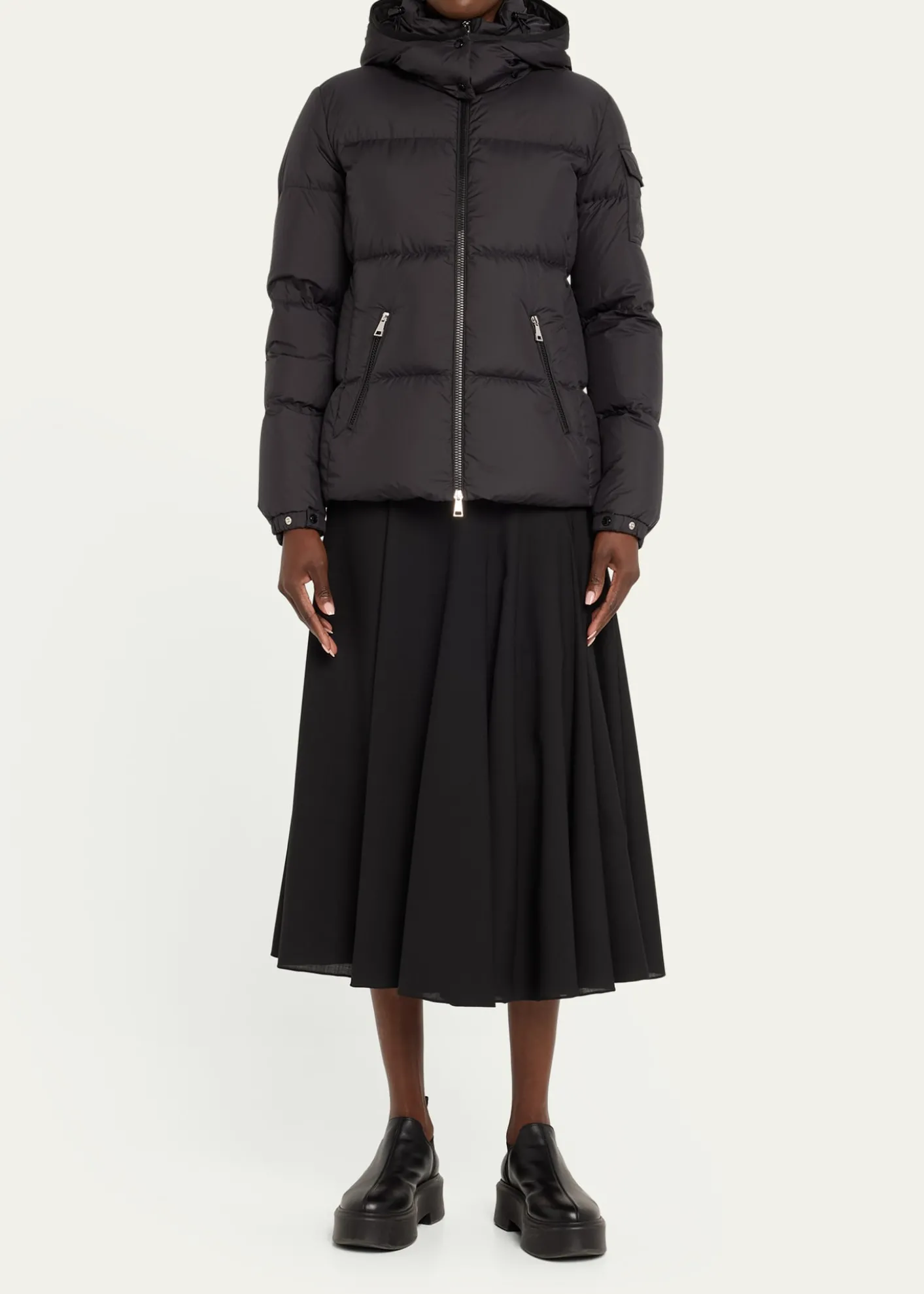 MonclerFourmines Hooded Short Down Jacket