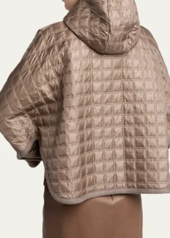 Moncler GeniusHooded Square-Quilted Padded Cape