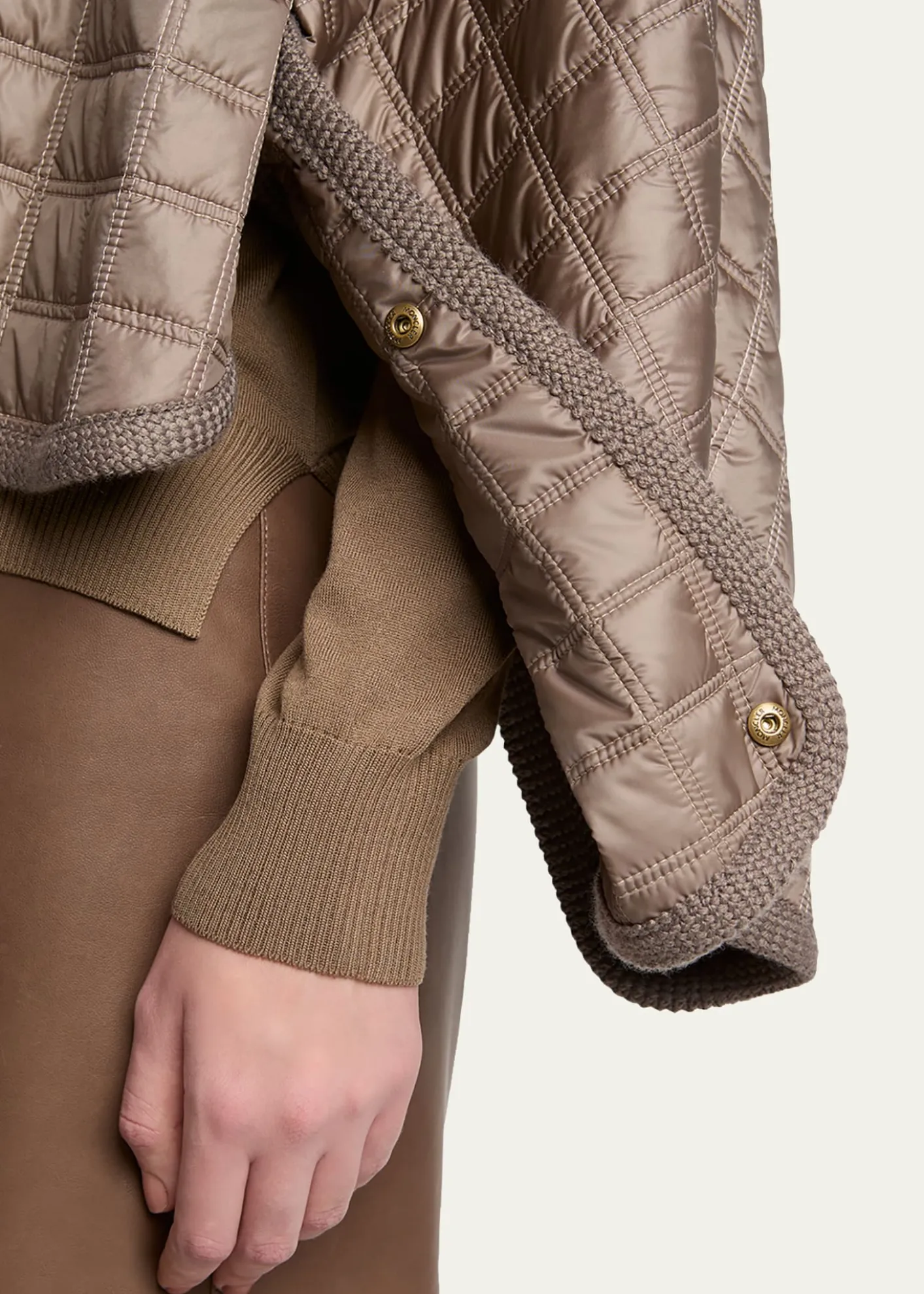 Moncler GeniusHooded Square-Quilted Padded Cape