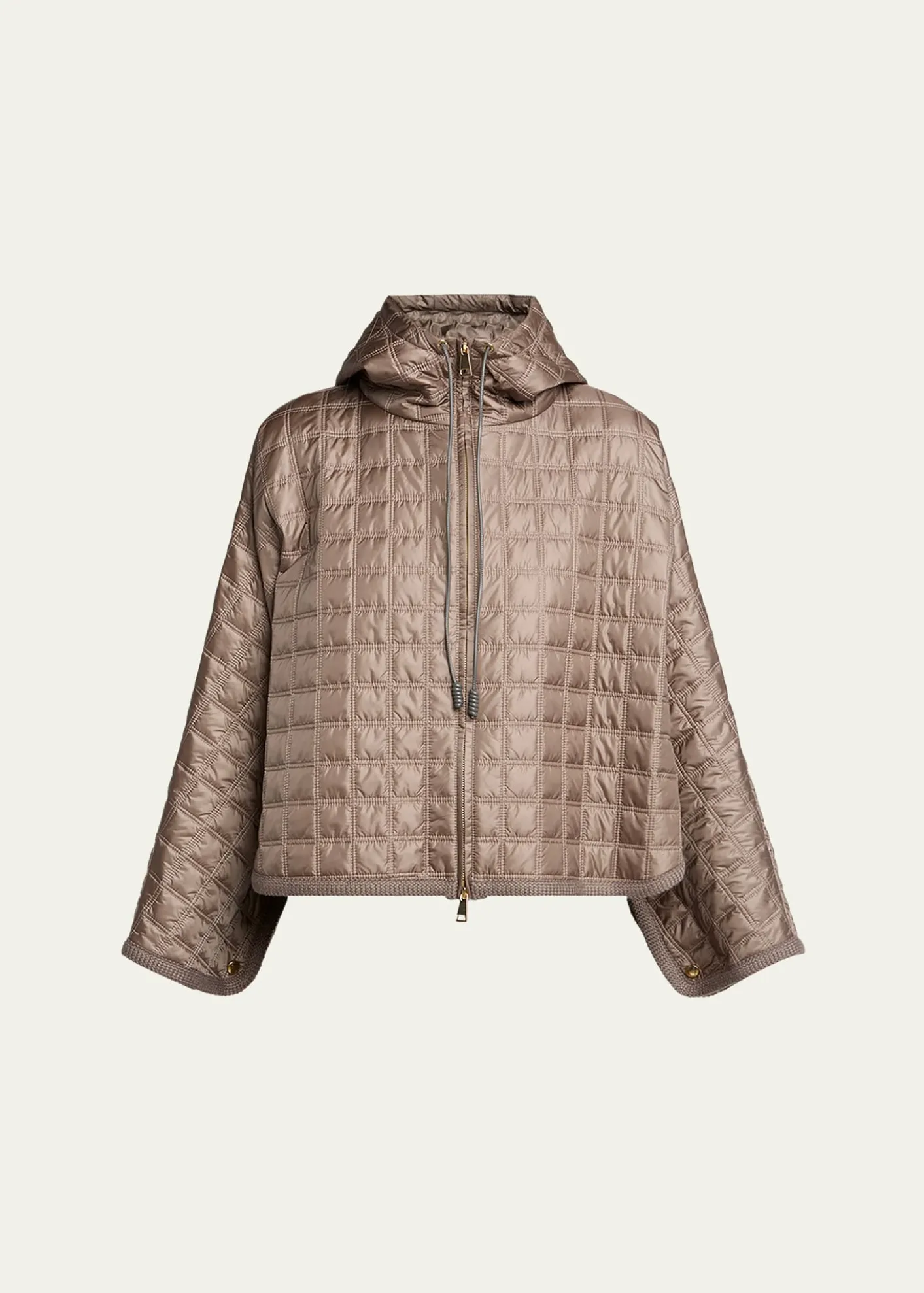 Moncler GeniusHooded Square-Quilted Padded Cape