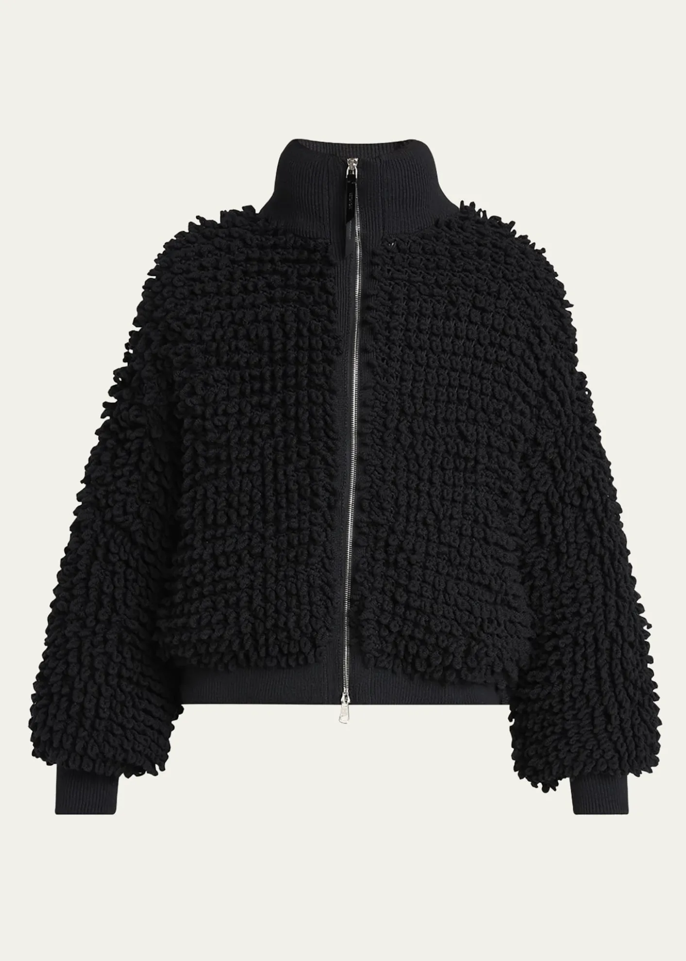 Moncler Geniusx EE72 by Edward Enninful Wool Blend Zip-Up Cardigan